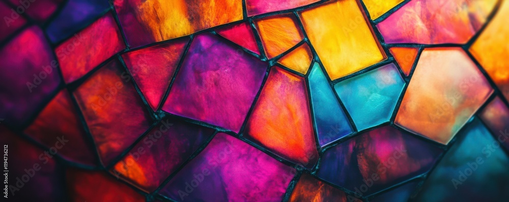 A vibrant abstract evoking a stained glass effect in bright jewel tones, 4k photo. A vibrant abstract evoking a stained glass effect in bright jewel tones, 4k photo.