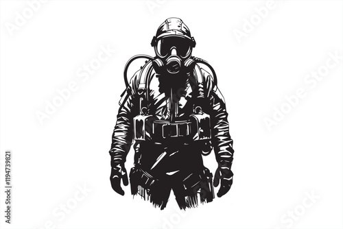 Wallpaper Mural Fire fighter Silhouette Torontodigital.ca