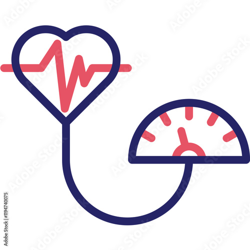 Blood Pressure vector icon illustration of Pharmacy iconset.