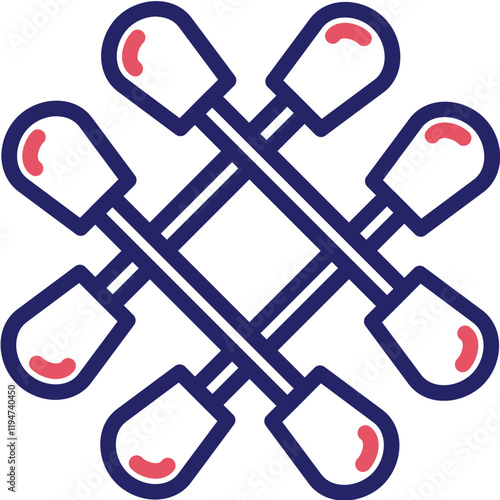 Cotton Swabs vector icon illustration of Pharmacy iconset.