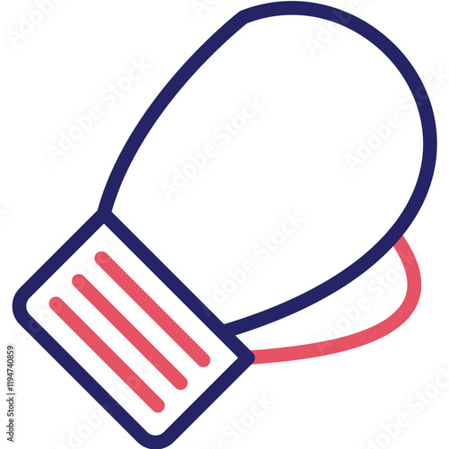 Glove vector icon illustration of Pilates iconset.