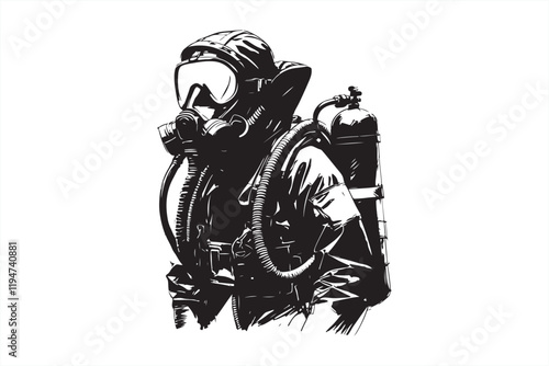 Fire fighter Silhouette