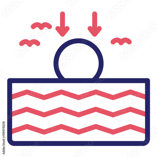 Sundown vector icon illustration of Coastline iconset.