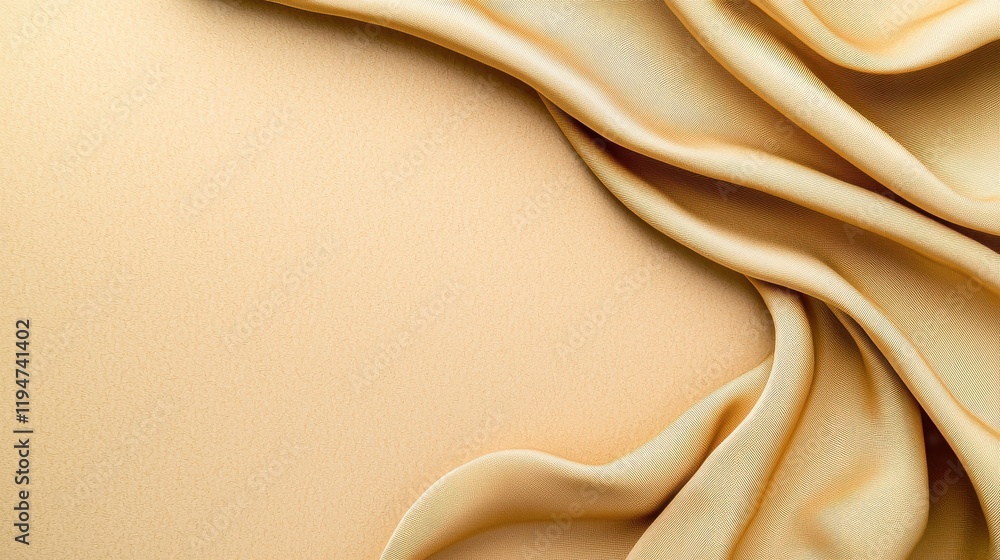 Obraz premium A gold colored fabric with a pattern on it