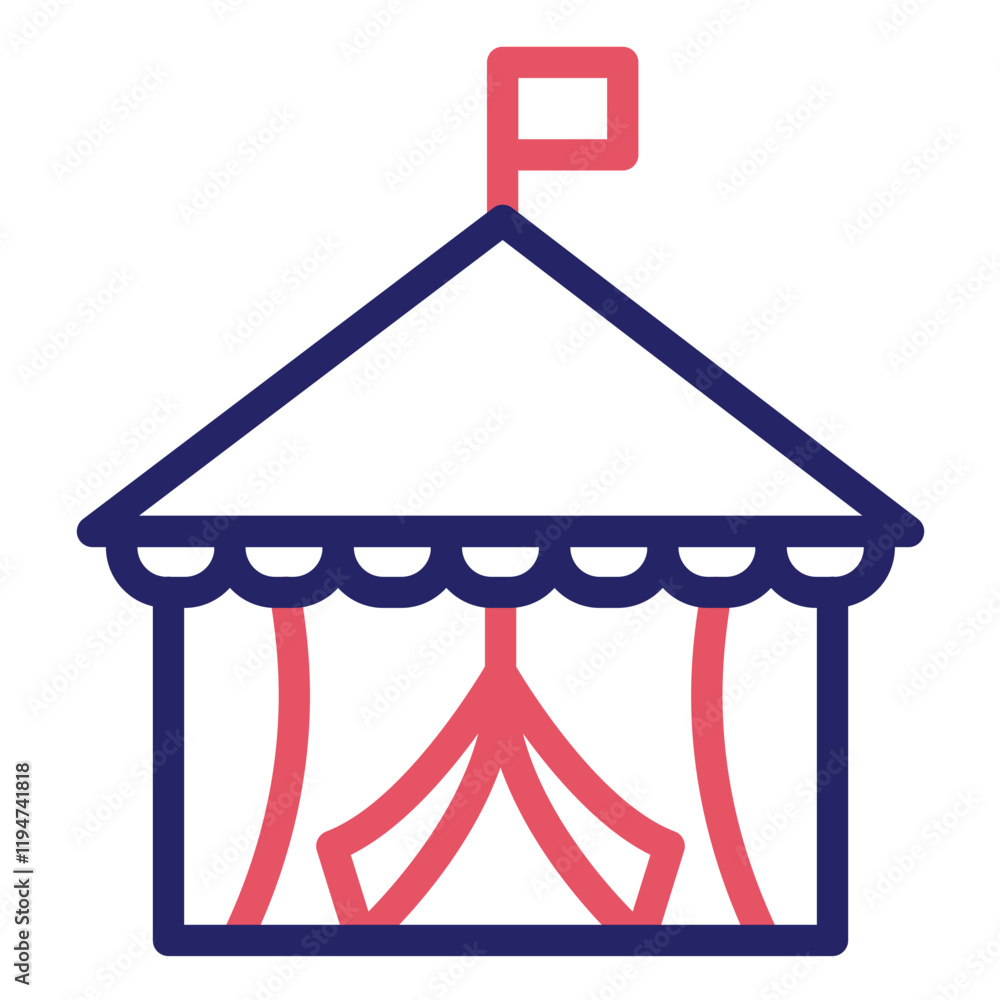 Tent City vector icon illustration of Hajj Pilgrimage iconset. Tent City vector icon illustration of Hajj Pilgrimage iconset.