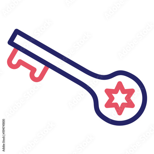 Key vector icon illustration of Hajj Pilgrimage iconset.