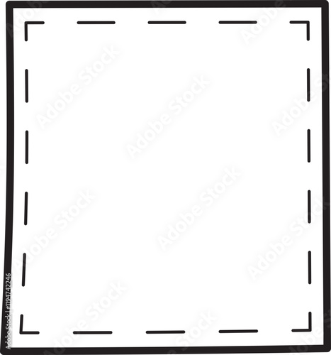 Hand drawn scrapbook icon in flat style. concept for banners, cards, presentations and business.
