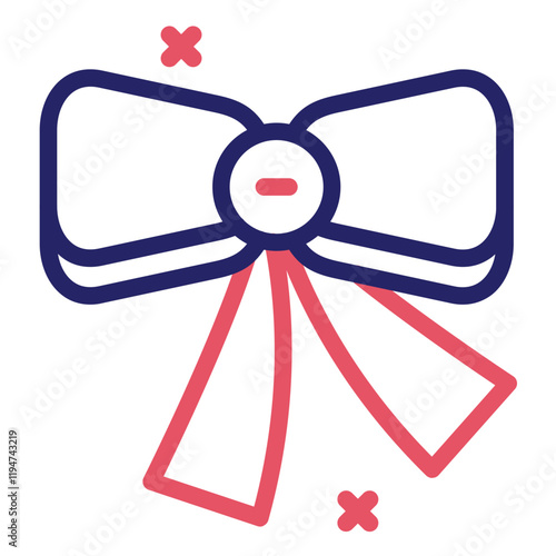 Festive Ribbon vector icon illustration of Festa Junina iconset.