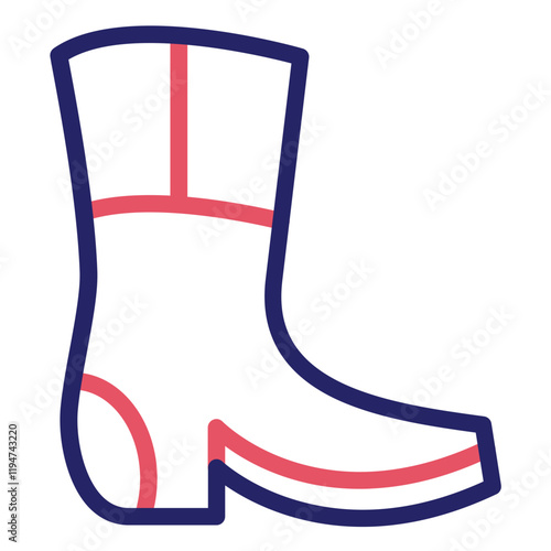 Country Boots vector icon illustration of Festa Junina iconset.