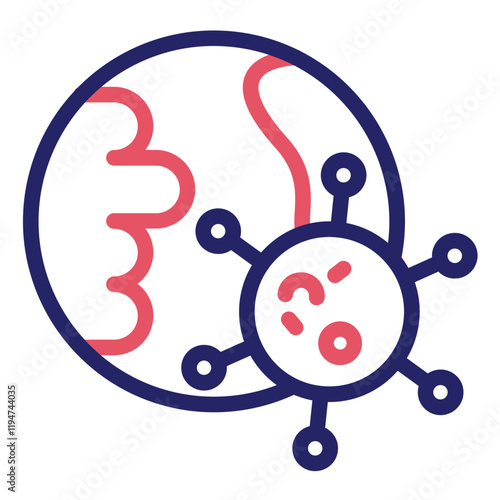 Epidemic Outbreak vector icon illustration of Infectious Diseases iconset.