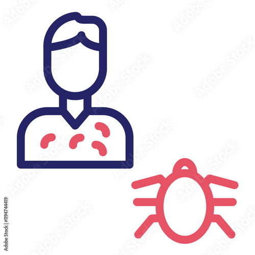 Vector-Borne Disease vector icon illustration of Infectious Diseases iconset.