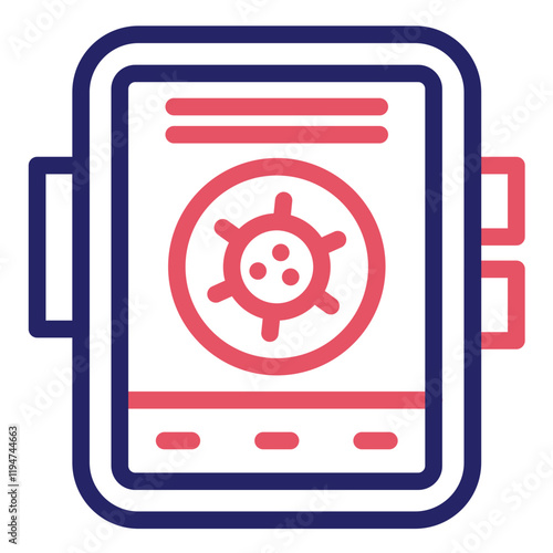 Contact Tracing vector icon illustration of Infectious Diseases iconset.