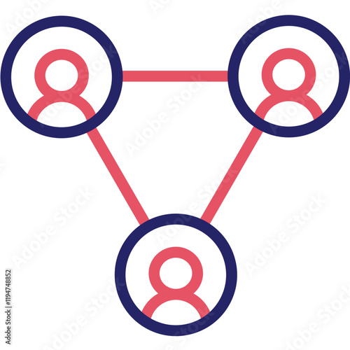 Collaboration vector icon illustration of Networking iconset.