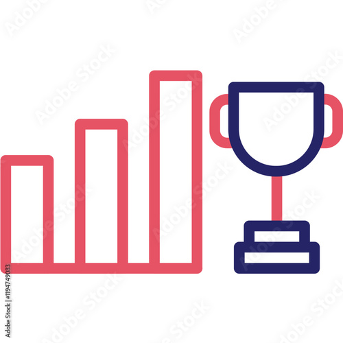 Mastery vector icon illustration of Leadership iconset.