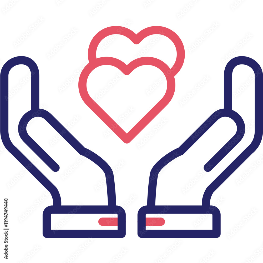 Compassion vector icon illustration of Leadership iconset. Compassion vector icon illustration of Leadership iconset.