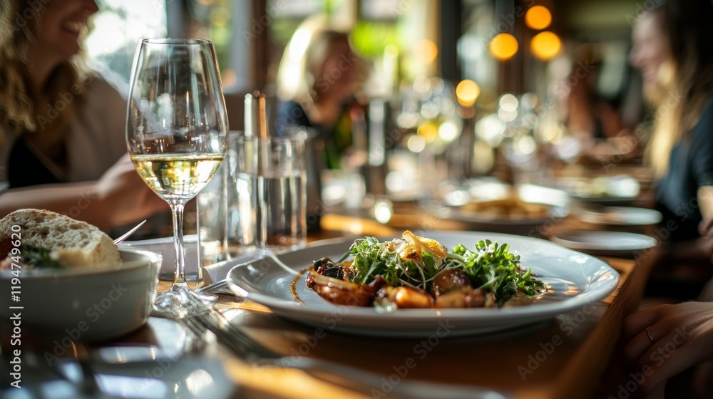 A happy couple enjoys a close and intimate moment over a beautifully arranged meal. The atmosphere is vibrant with laughter and soft lighting, creating a cozy dining experience A happy couple enjoys a close and intimate moment over a beautifully arranged meal. The atmosphere is vibrant with laughter and soft lighting, creating a cozy dining experience