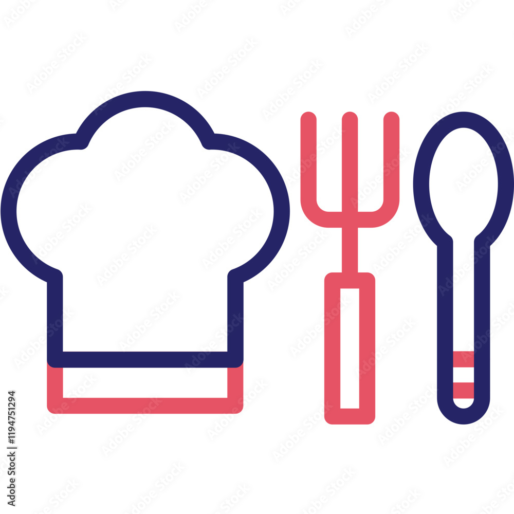 Fototapeta premium Chef vector icon illustration of Cleaning and Dusting iconset.