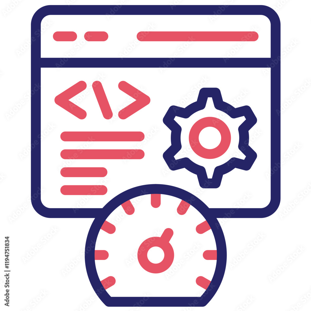 Efficiency vector icon illustration of No Code iconset. Efficiency vector icon illustration of No Code iconset.