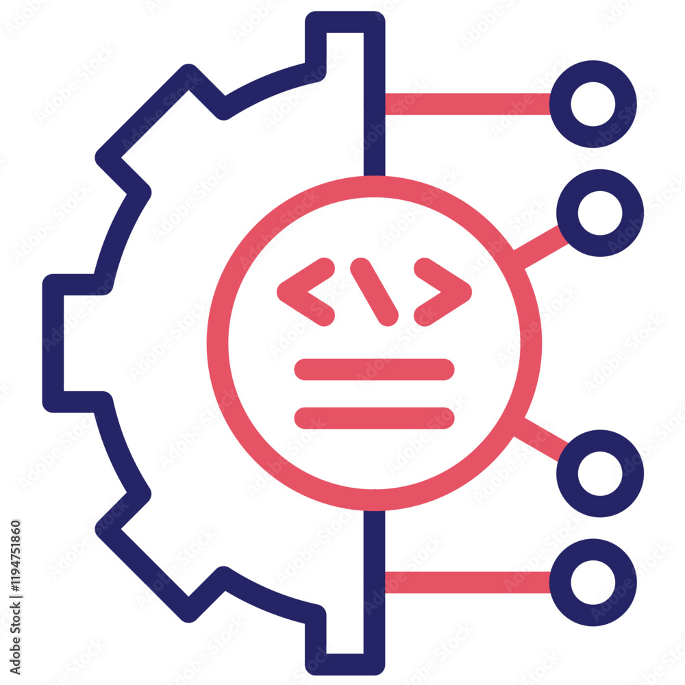 Digital Transformation vector icon illustration of No Code iconset. Digital Transformation vector icon illustration of No Code iconset.
