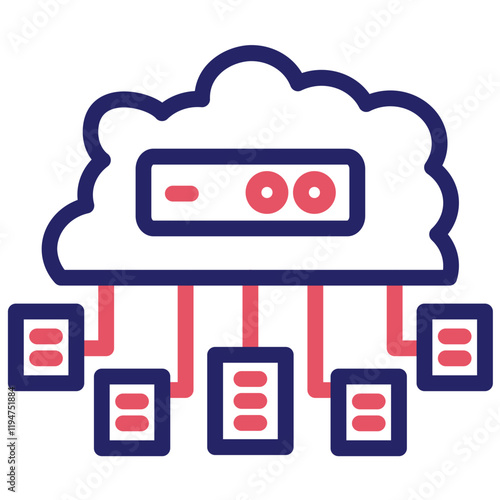 Data Structure vector icon illustration of No Code iconset. photo