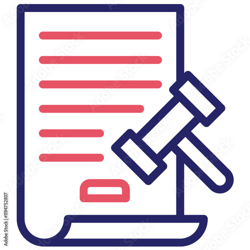 Lawsuit vector icon illustration of Law & Legislation iconset.