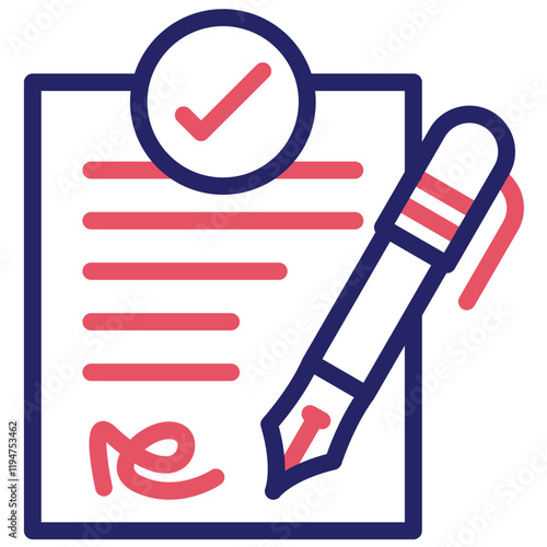 Amendment vector icon illustration of Law & Legislation iconset.
