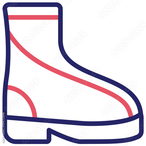 Rubber Boots vector icon illustration of Fishing iconset.