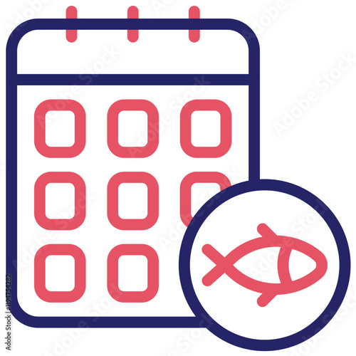 Fishing Season vector icon illustration of Fishing iconset.