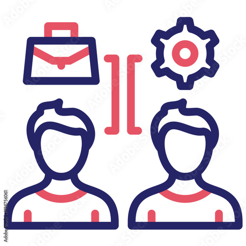 Role Play vector icon illustration of Business Training iconset.