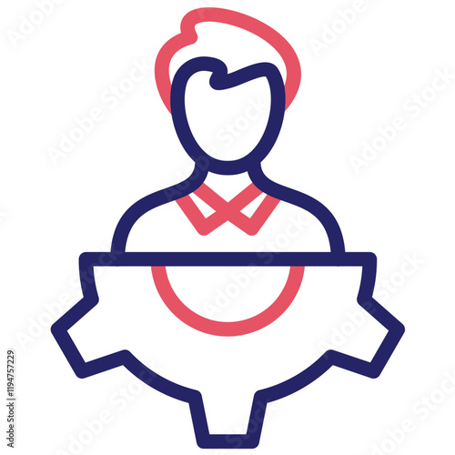 Workforce vector icon illustration of Gig Economy iconset.