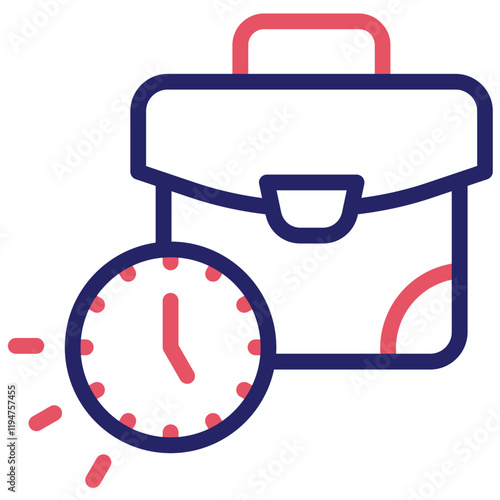 Quick Job vector icon illustration of Gig Economy iconset.