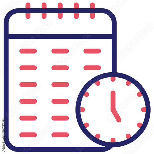 Schedule vector icon illustration of Gig Economy iconset.
