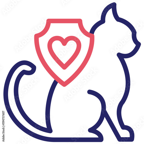 Pet Sitting vector icon illustration of Gig Economy iconset.