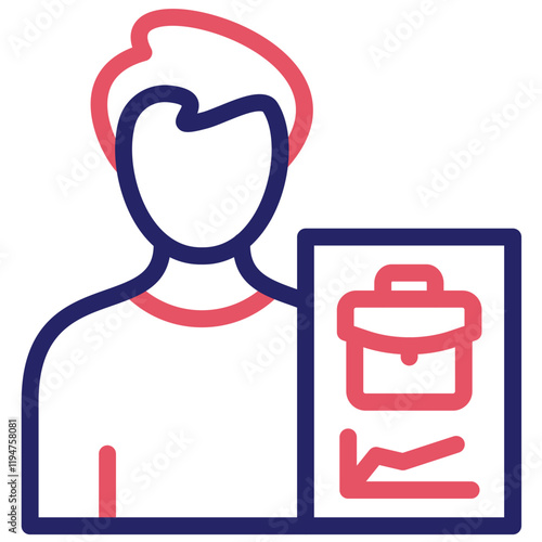 Occupation vector icon illustration of Gig Economy iconset.