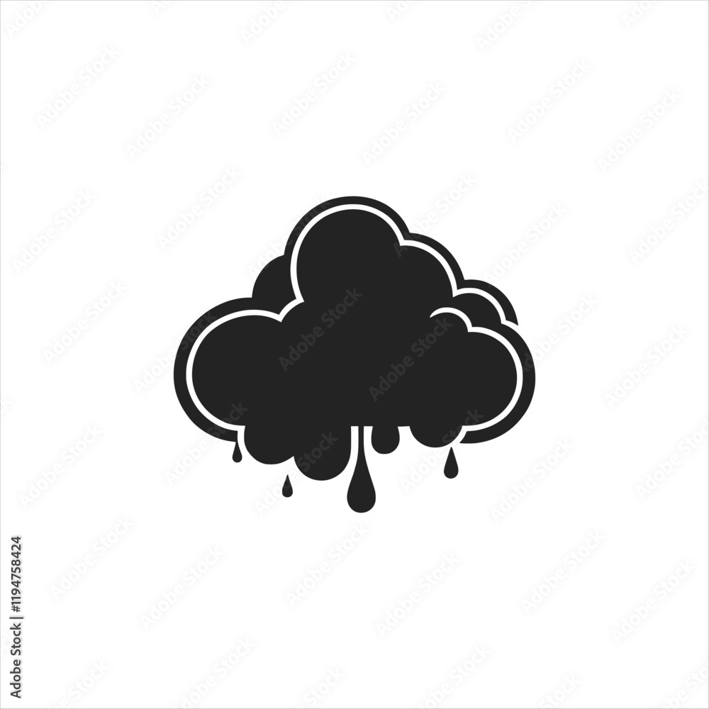 cloud silhouette vector line art logo cloud silhouette vector line art logo