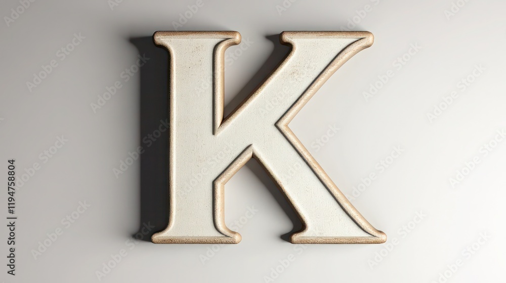 3D letter K against a minimal solid backdrop, high-definition with soft lighting and intricate details, 3D letter K against a minimal solid backdrop, high-definition with soft lighting and intricate details,