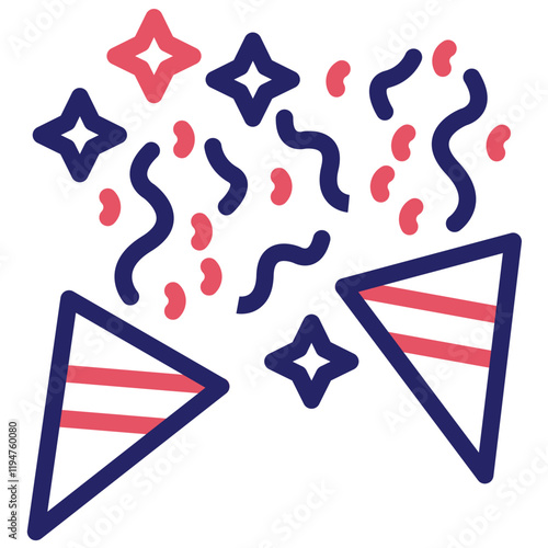 Party vector icon illustration of Award Events iconset.