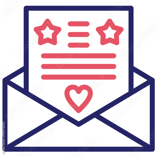 Invitation vector icon illustration of Award Events iconset.