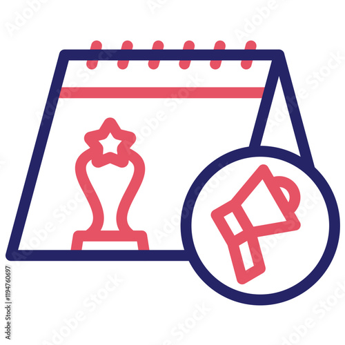 Event Promotion vector icon illustration of Award Events iconset.