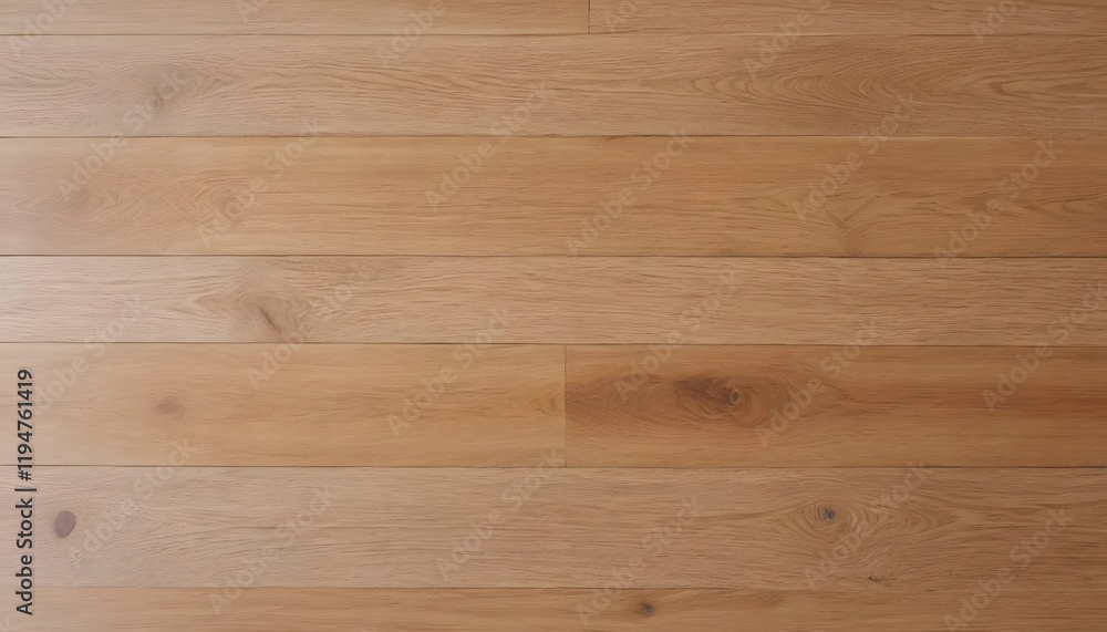 Fototapeta premium Close-up view of light beige oak wood planks.