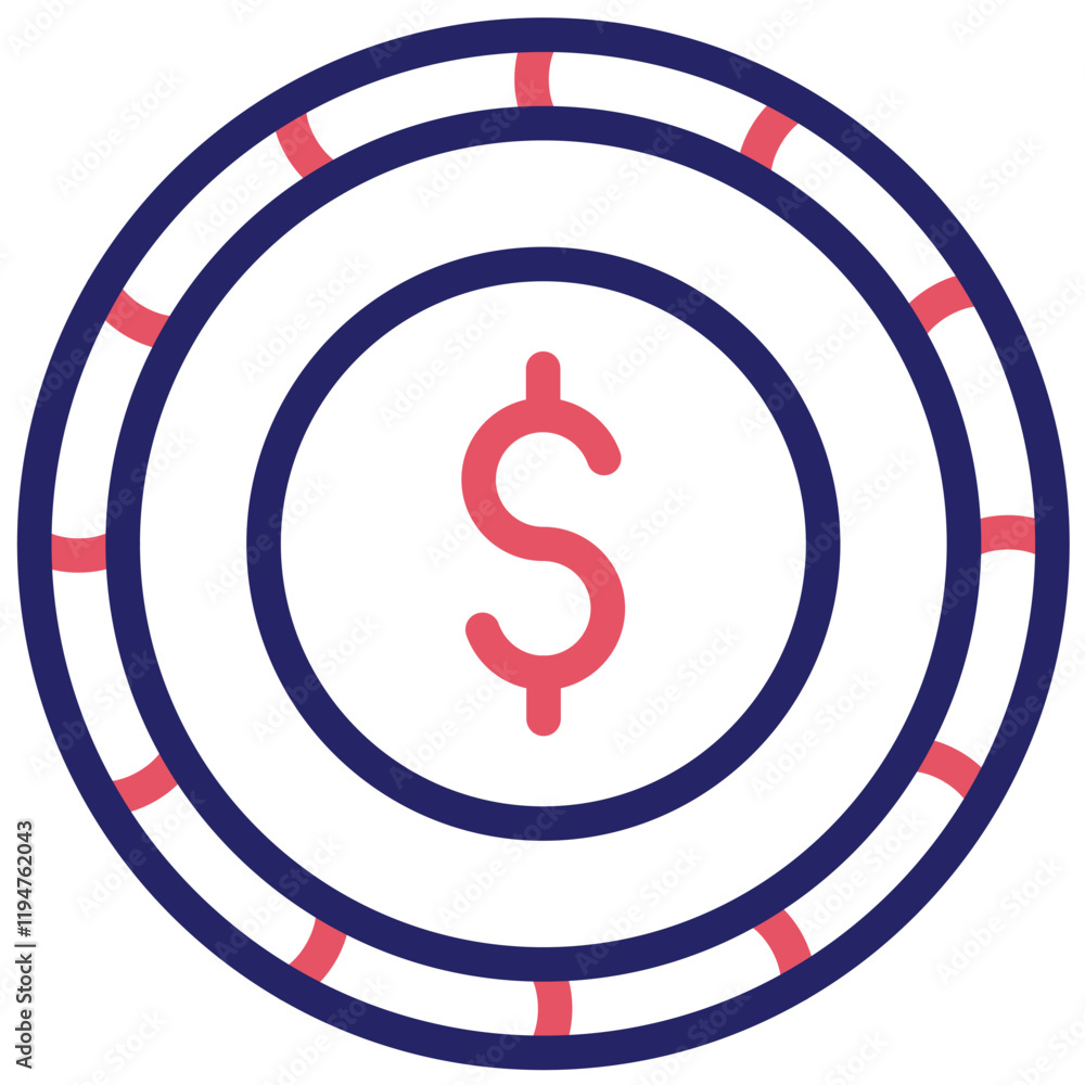 Token vector icon illustration of Cryptocurrency iconset. Token vector icon illustration of Cryptocurrency iconset.