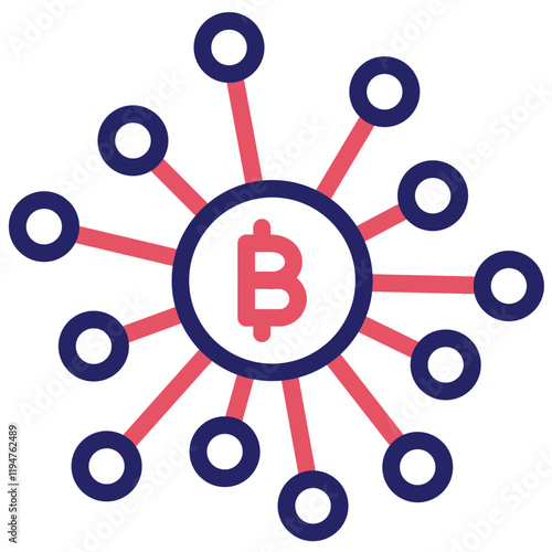 Decentralized Finance vector icon illustration of Cryptocurrency iconset.