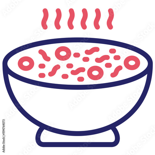 Soup vector icon illustration of Catering iconset.