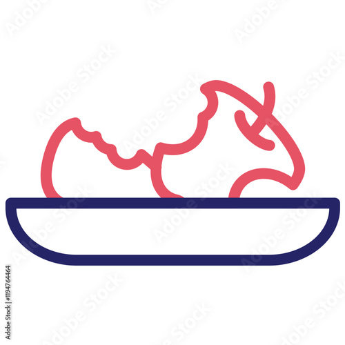 Leftovers vector icon illustration of Catering iconset.
