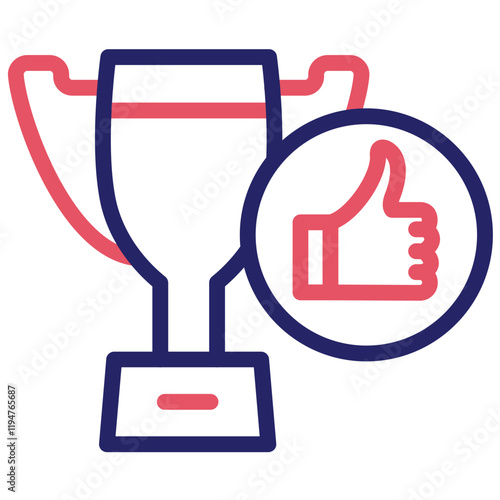 Success vector icon illustration of Achievements iconset.