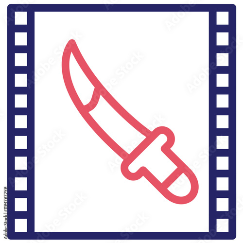 Thriller vector icon illustration of Filmmaking iconset.