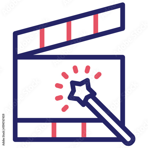 Special Effects vector icon illustration of Filmmaking iconset.