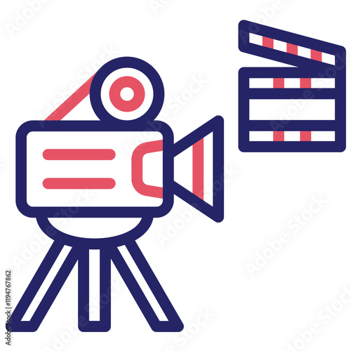 Production vector icon illustration of Filmmaking iconset.