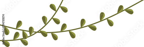 Vine Leaf Corner Vector