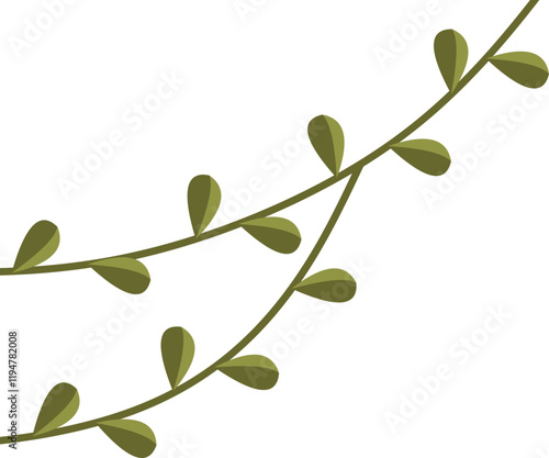 Vine Leaf Corner Vector